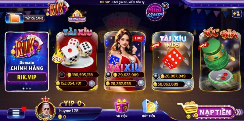 Nạp tiền Rikvip